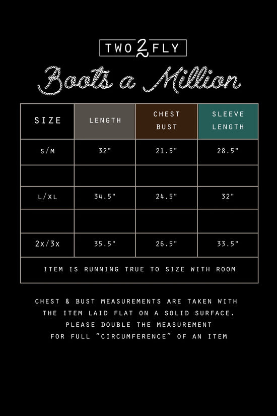 Boots A Million Cardigan (S/M-2X/3X)