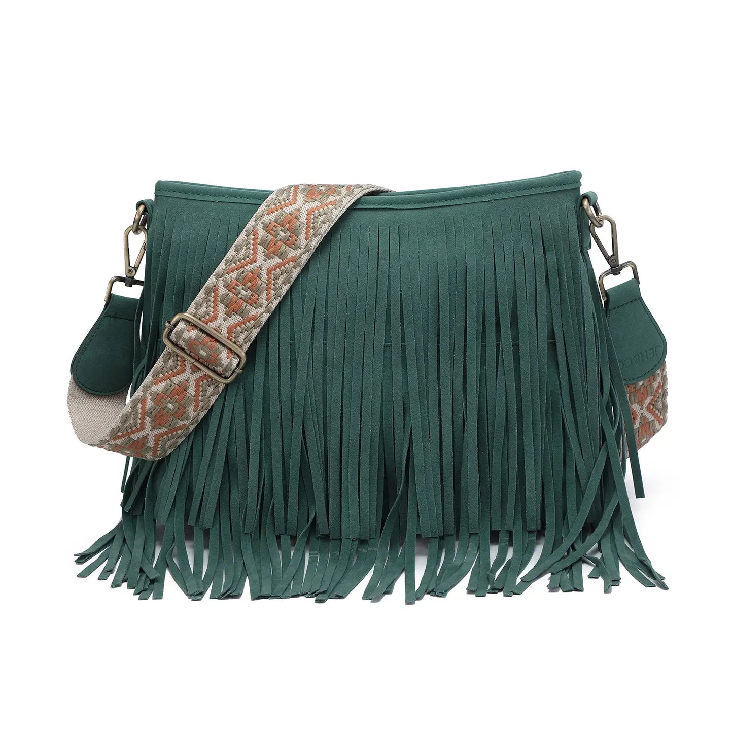 Load image into Gallery viewer, Sadie Suede Fringe Crossbody w/ Guitar Strap
