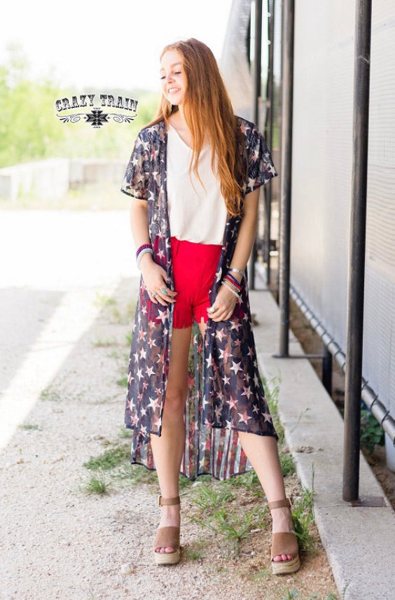 YAY USA Lace Reversible Duster Wanderlust Charm